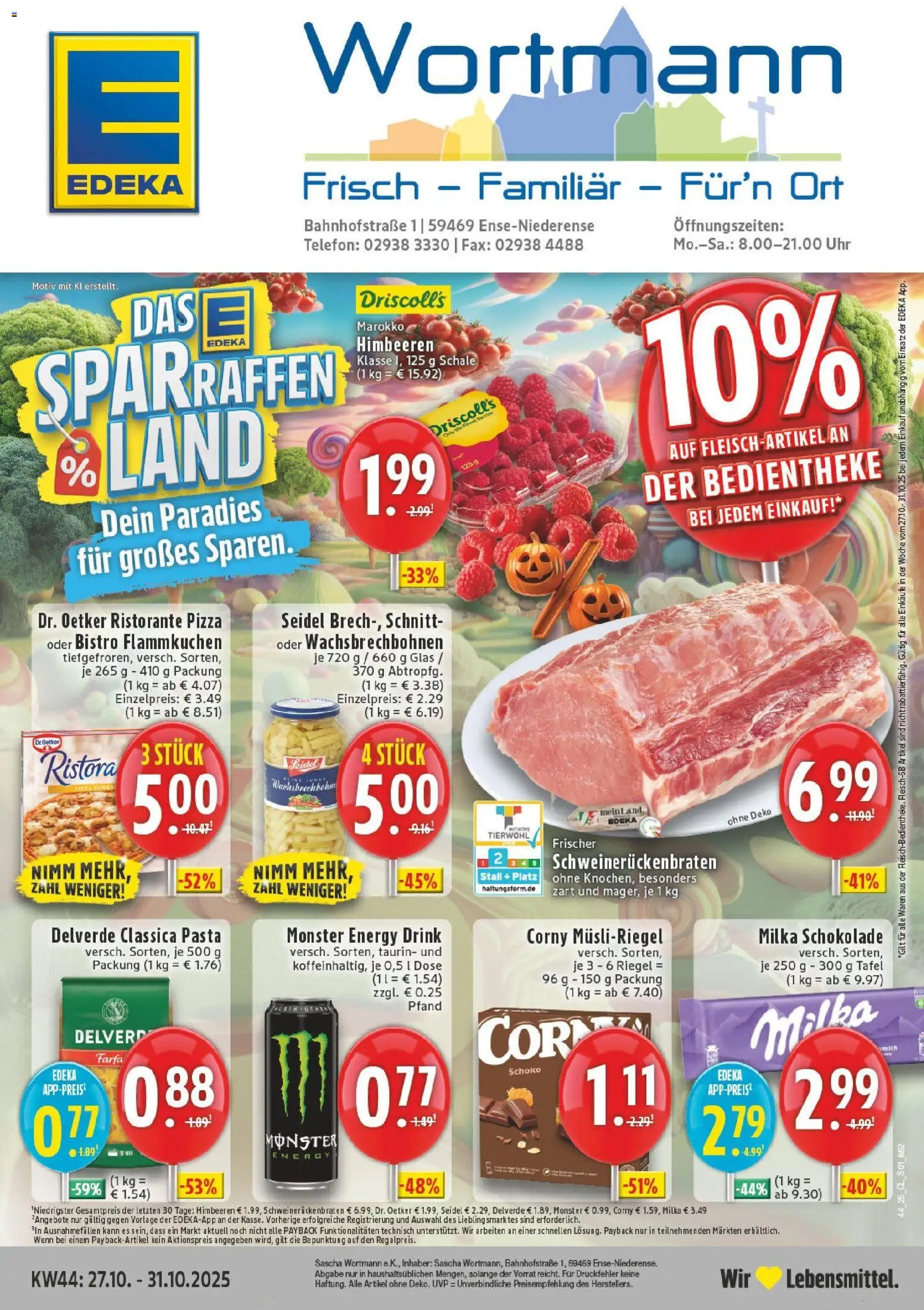 EDEKA Prospekt ab 26.10.2025 - Prospekt Ense-Niederense Online