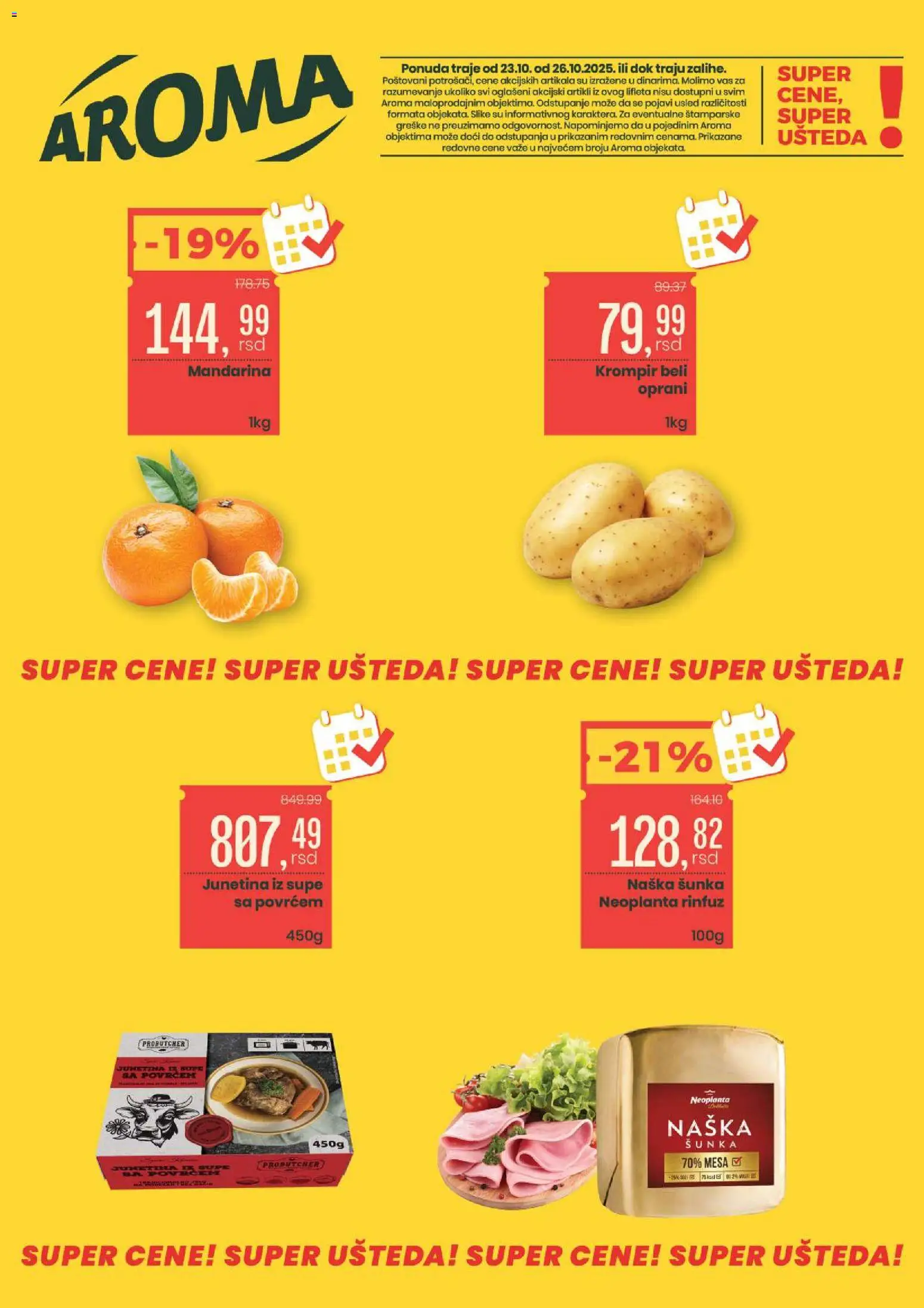 Aroma Market katalog važi od 23.10.2025 - stranica 1