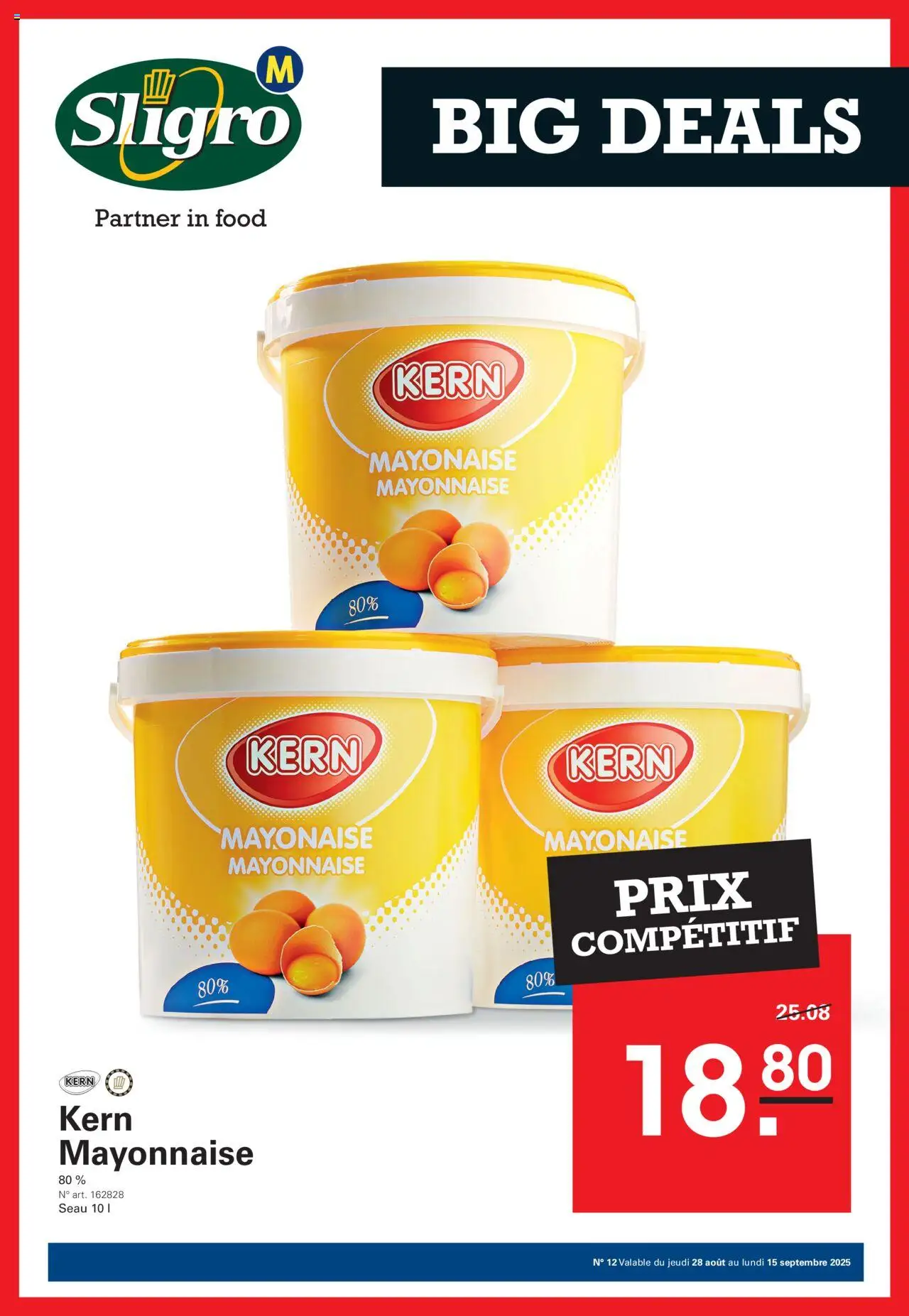 Sligro shop Publicité geldig vanaf 28/08/2025 - Paginanummer 1