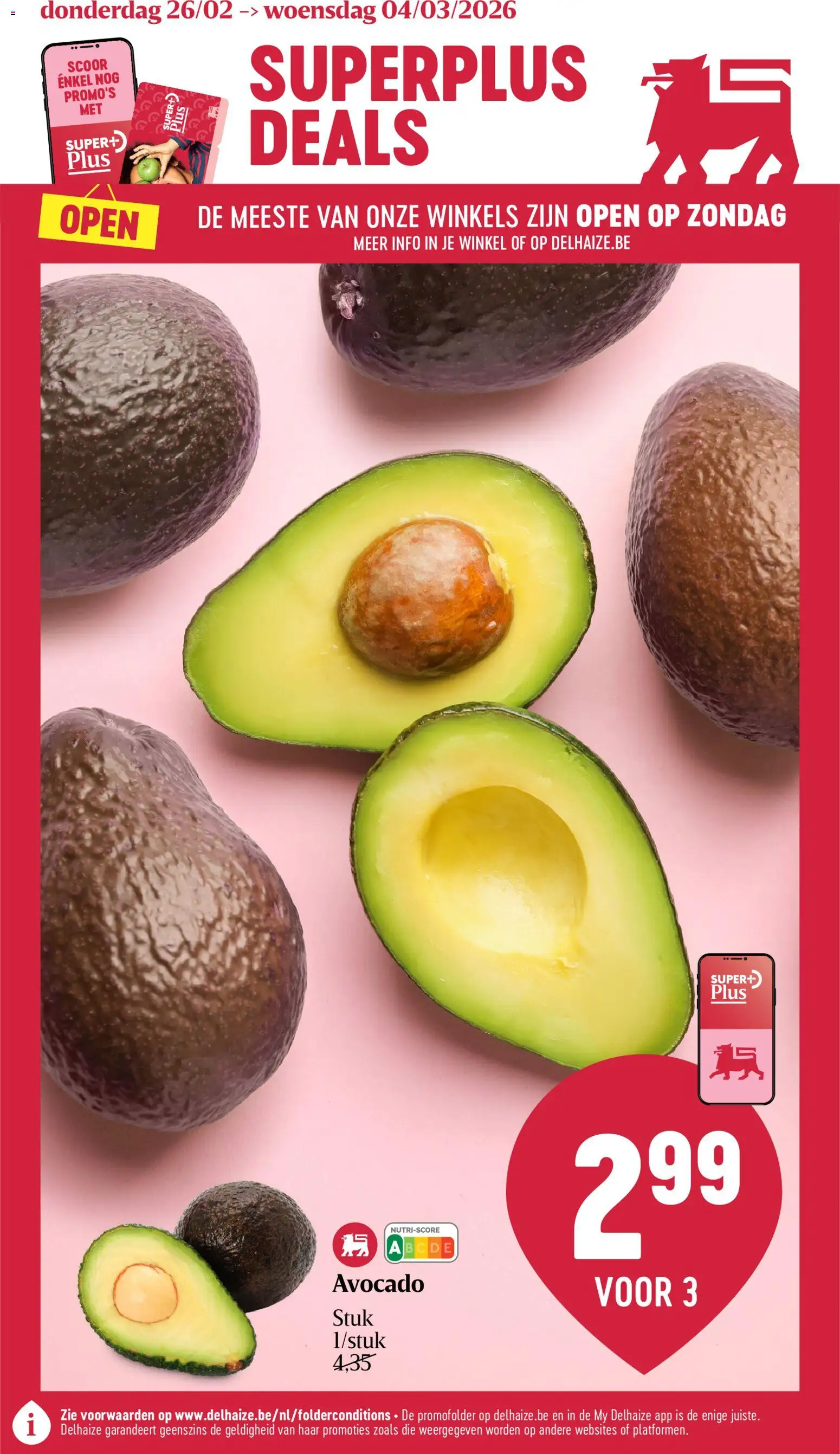 Voorbeeld van Folder week 9 van winkel Delhaize geldig vanaf 26/02/2026 - Avocado