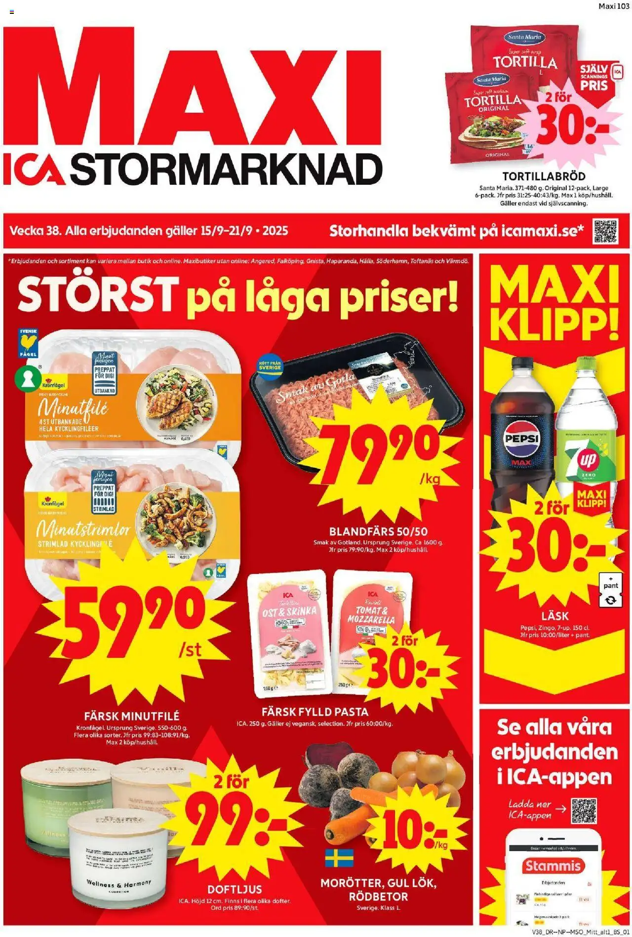 Enköping är giltig 15/09 2025 > Veckans Erbjudanden gäller från 15/09/2025 till 21/09/2025 sidnummer 1