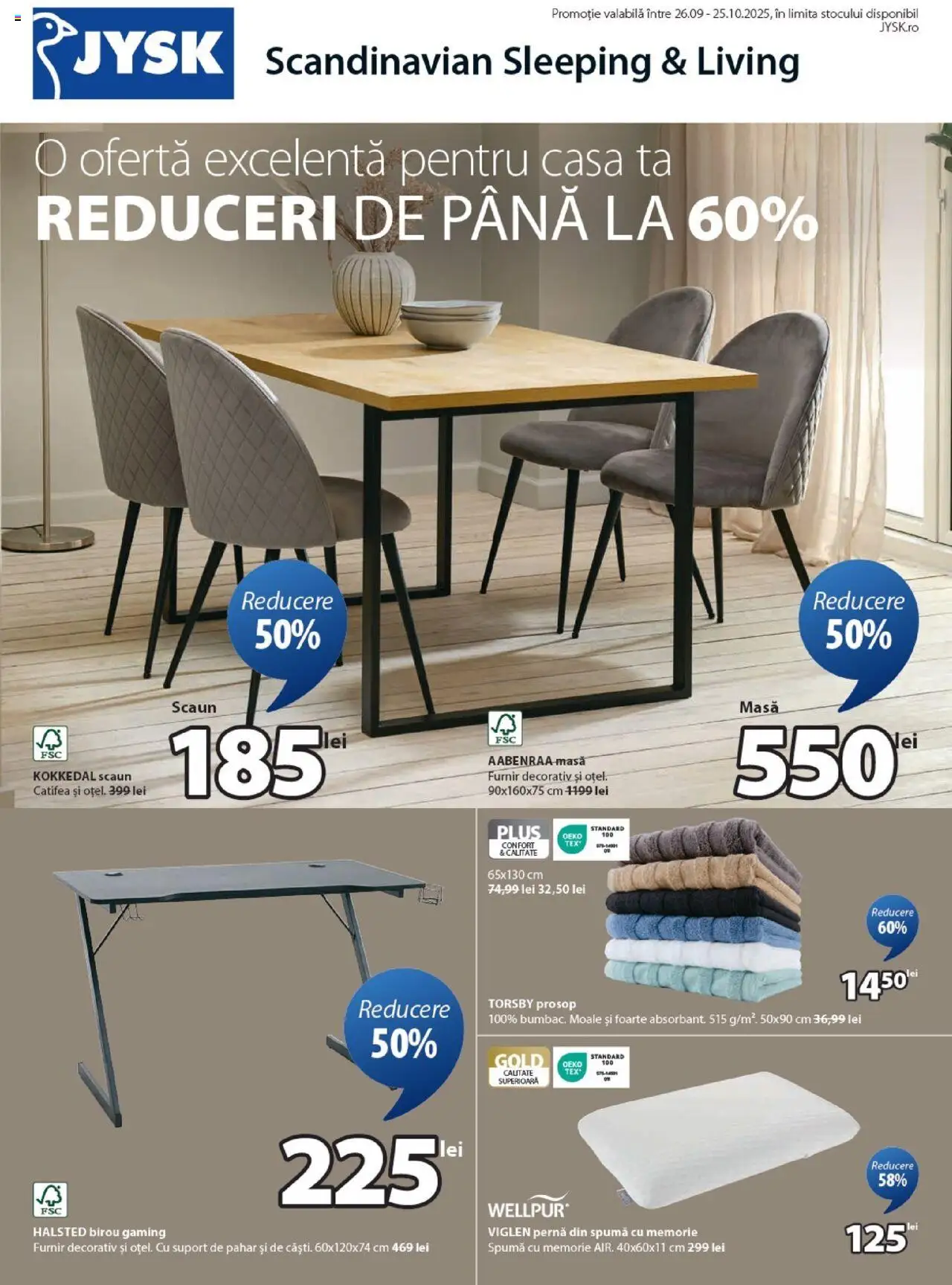 Catalog JYSK Romania de la 26.09.2025 - Online oferta - Pagină 1