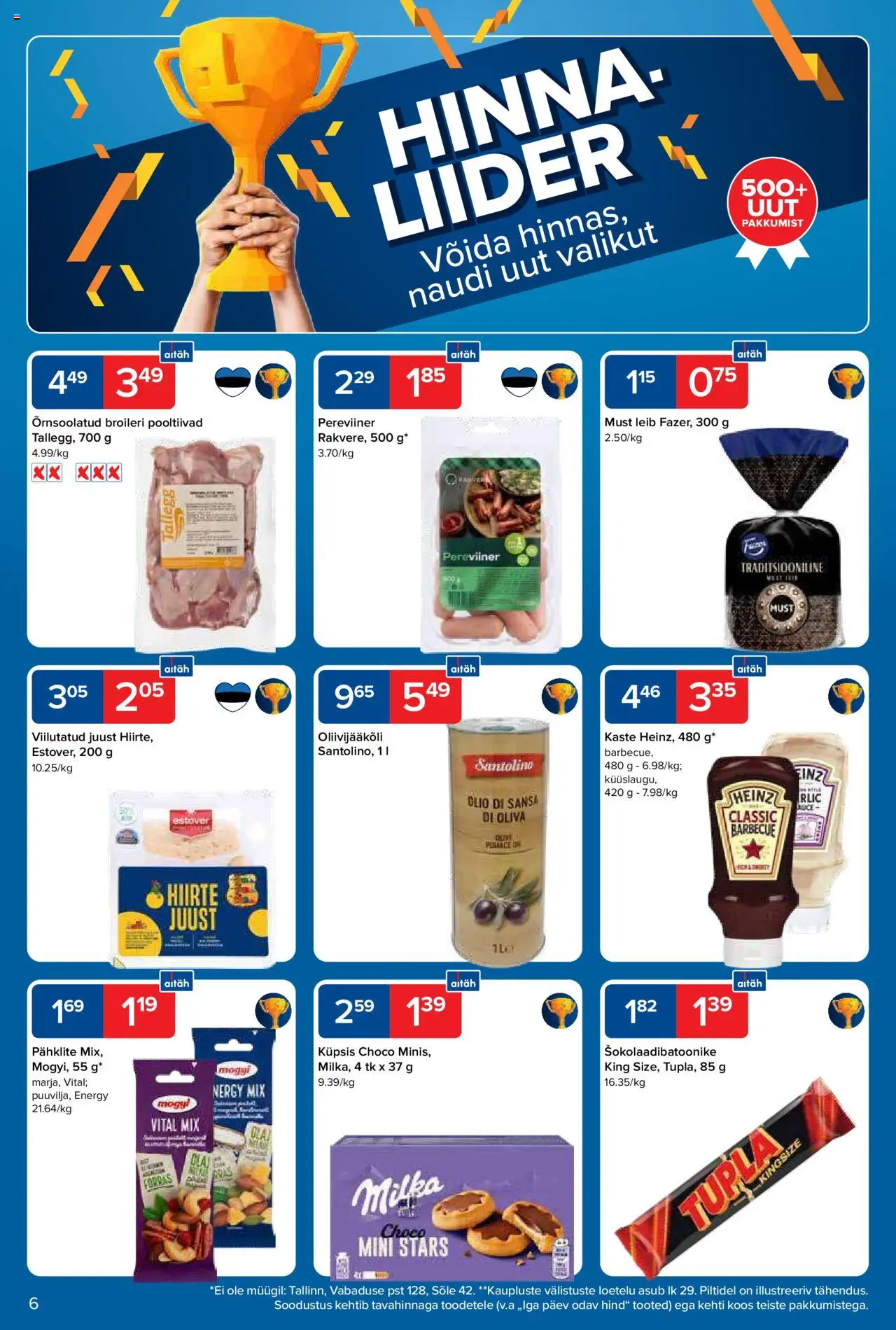 Maxima kliendilehe eelvaade alates 2025.10.21