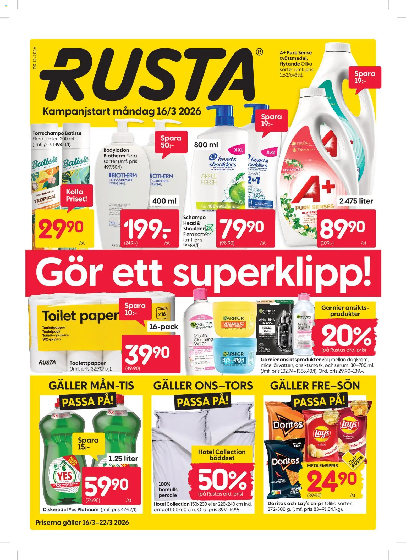 Förhandsgranska reklamblad Rusta erbjudanden från butik Rusta gäller från 16/03/2026