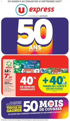 Prévisualisation de Catalogue du magasin U Express formulaire valide 09/09/2025