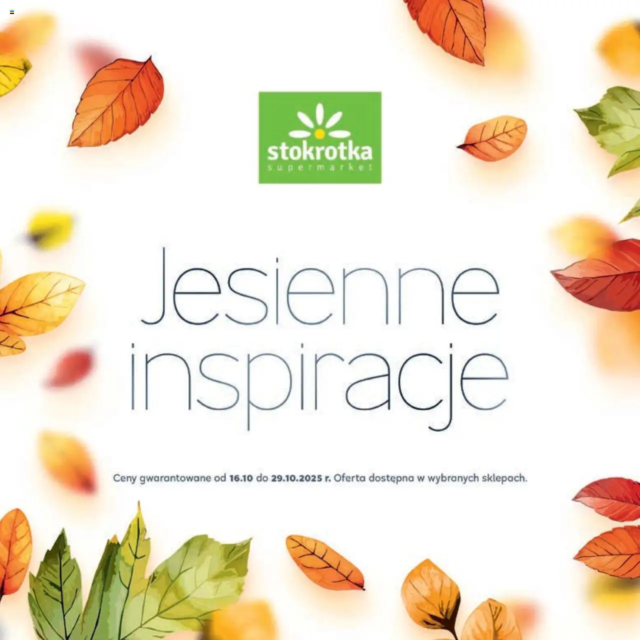 Stokrotka gazetka od czwartku 16.10.2025 >> "Jesiennie Inspiracje" - Numer strony 1