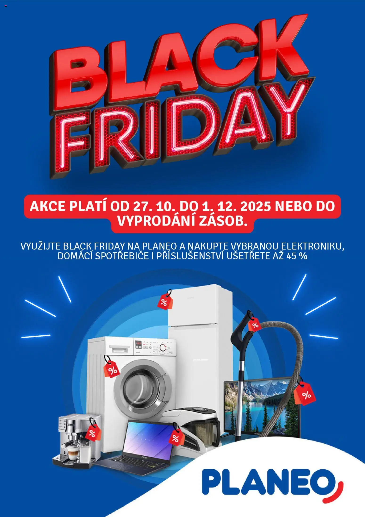 Náhled nabídky: Planeo Elektro Black Friday platný od 27.10.2025