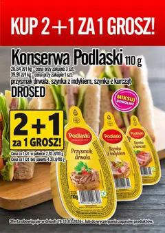 Pogląd gazetki "Prim Market promocja - Konserwa Podlaski Drosed" ze sklepu Prim Market ważnej od 19.03.2026