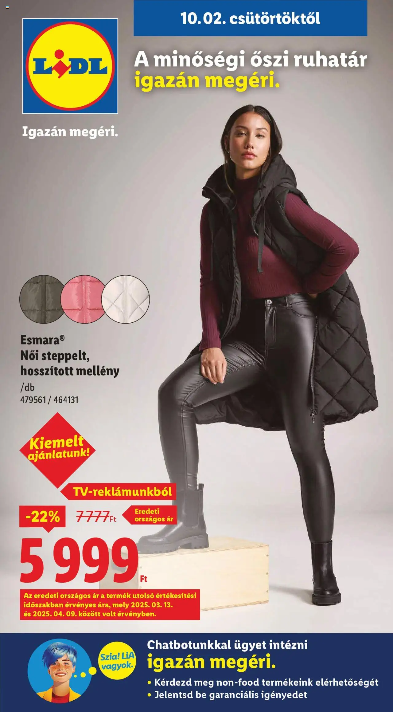 Lidl aktuális szórólap, érvényes 2025.10.02.-től - 1 oldal