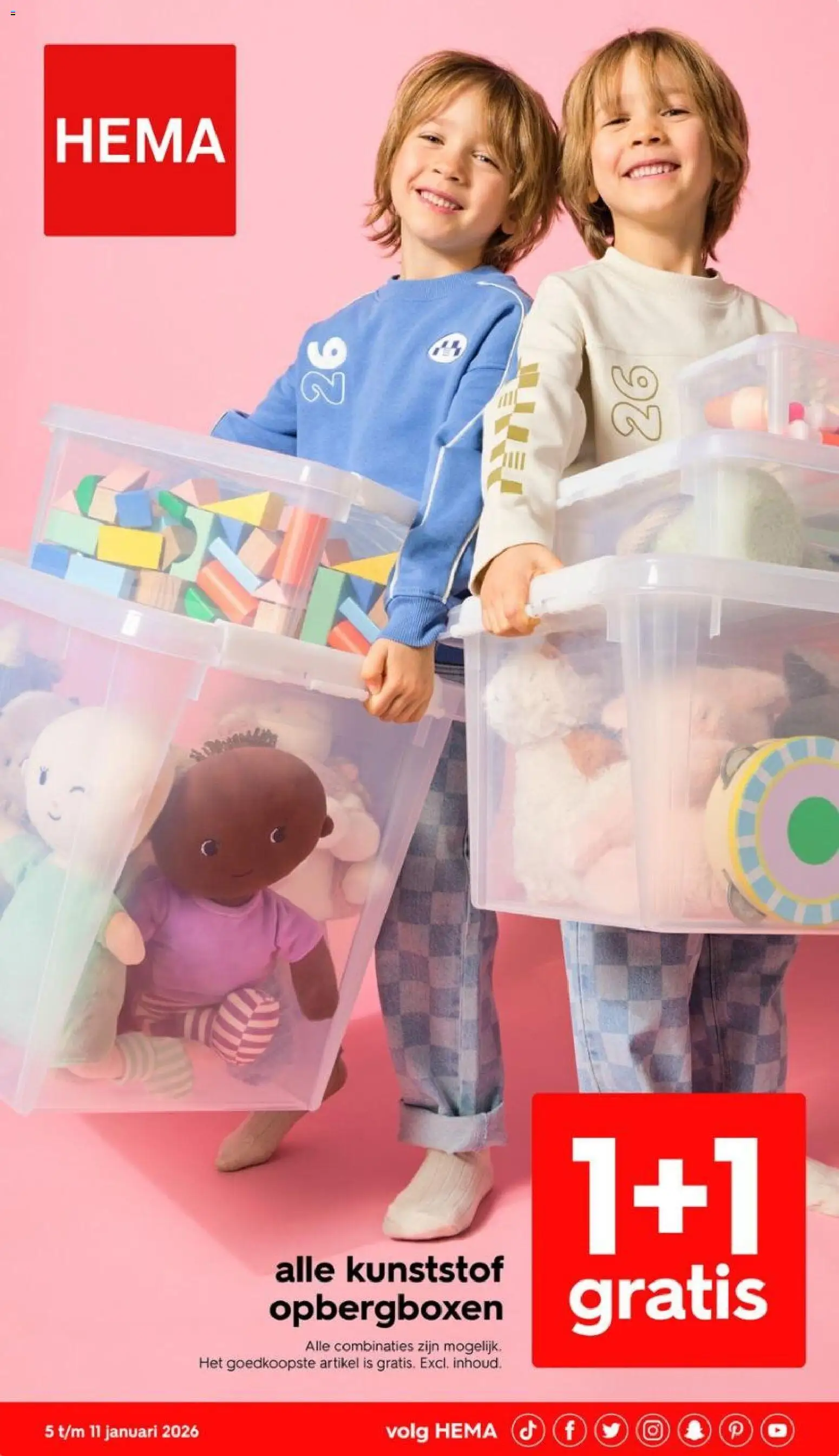 Voorbeeld van Folder week 2 van winkel Hema geldig vanaf 05-01-2026