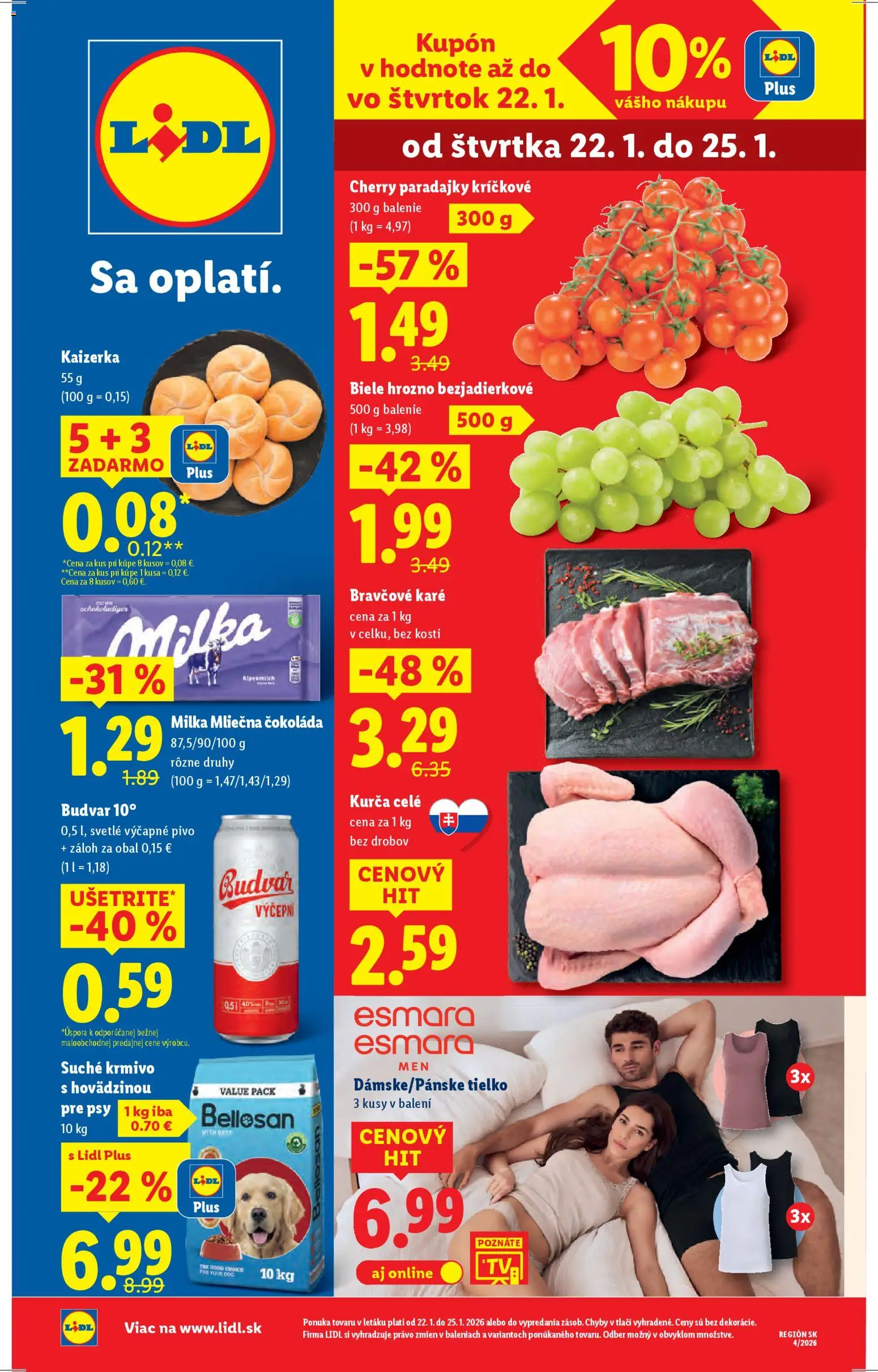 Náhľad Lidl letáku platného od 22.01.2026