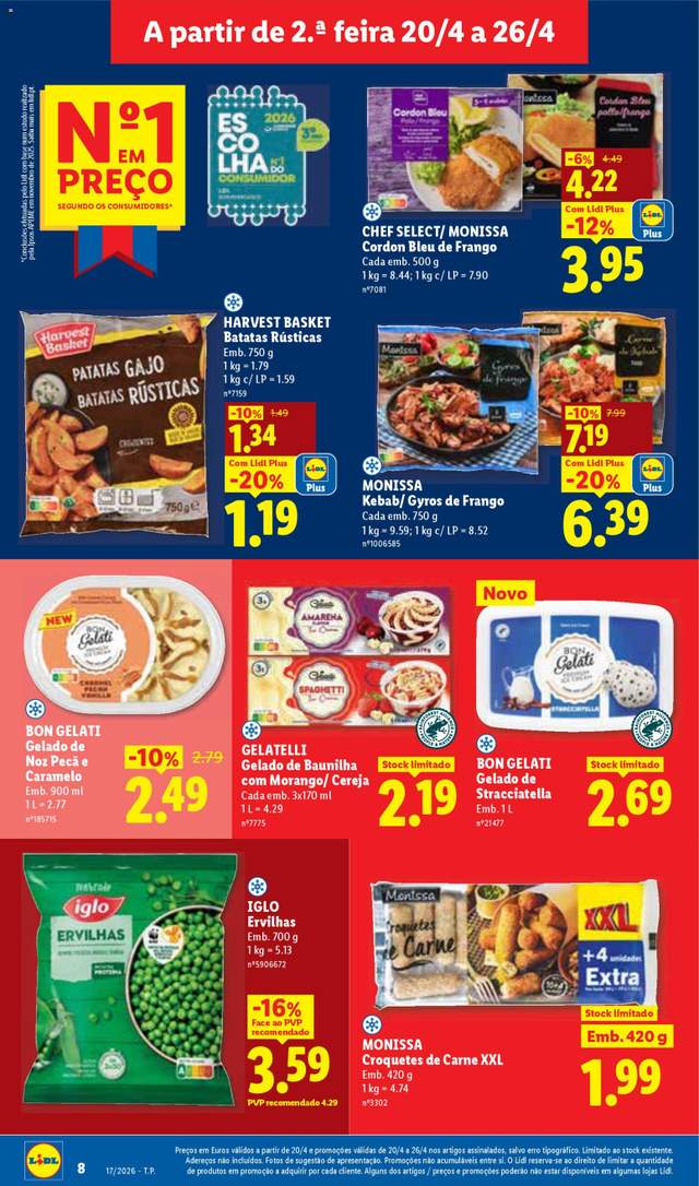 Novo folheto Lidl a partir de 20/04