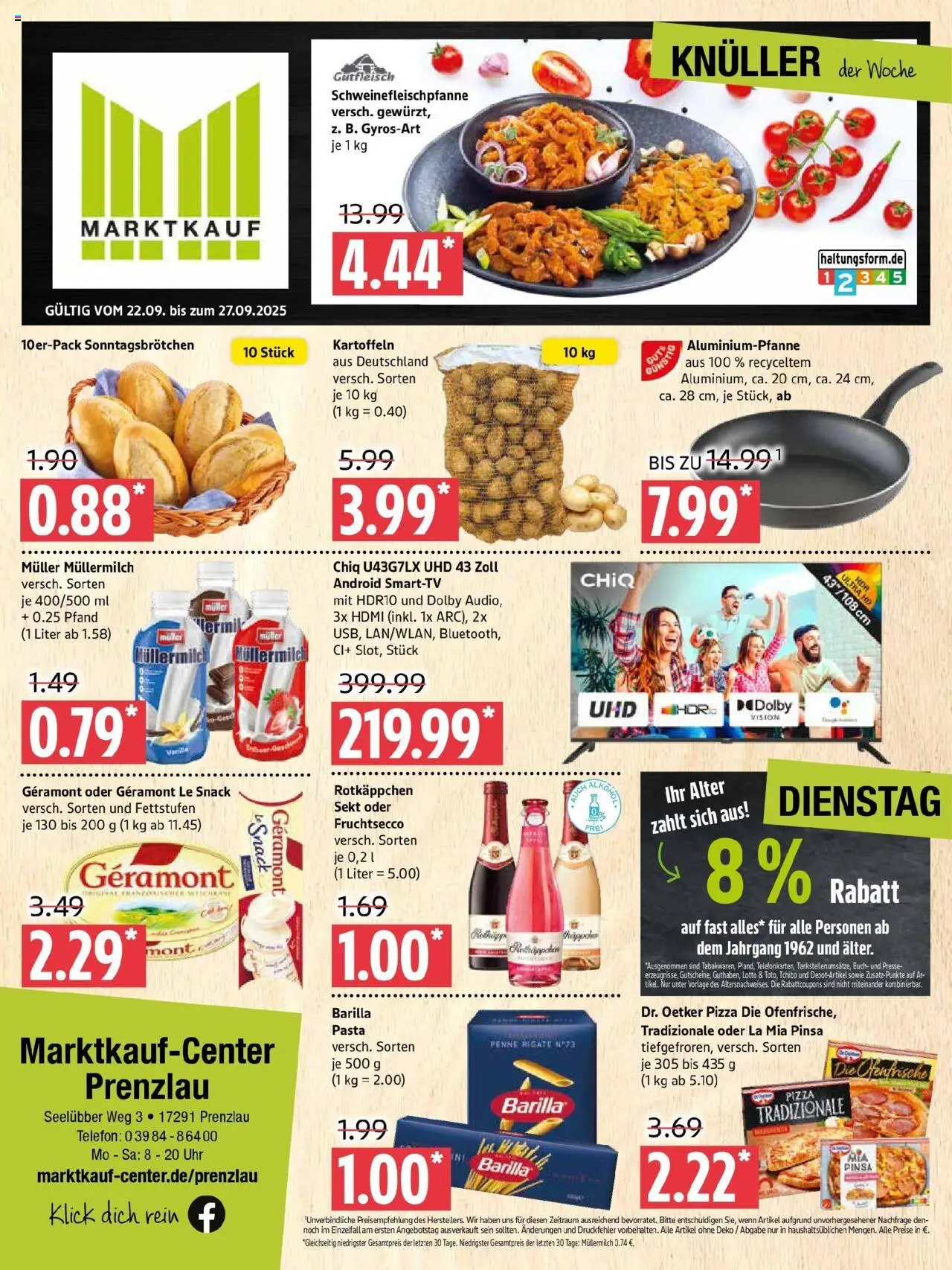 MARKTKAUF Prospekt ab Montag 21.09.2025 > Marktkauf: Wochenangebote