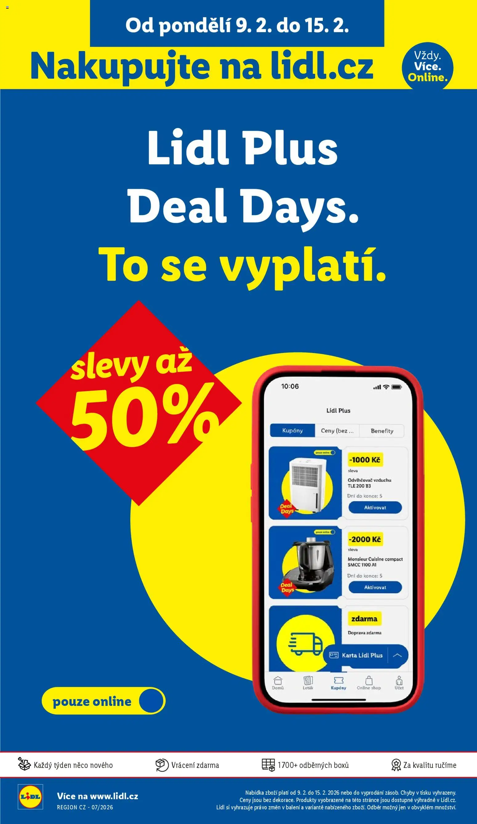 Náhled nabídky: Lidl Leták - Lidl Plus Deal Days platný od 09.02.2026