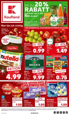 Vorschau von dem Prospekt des Geschäftes Kaufland, gültig ab dem 25.09.2025