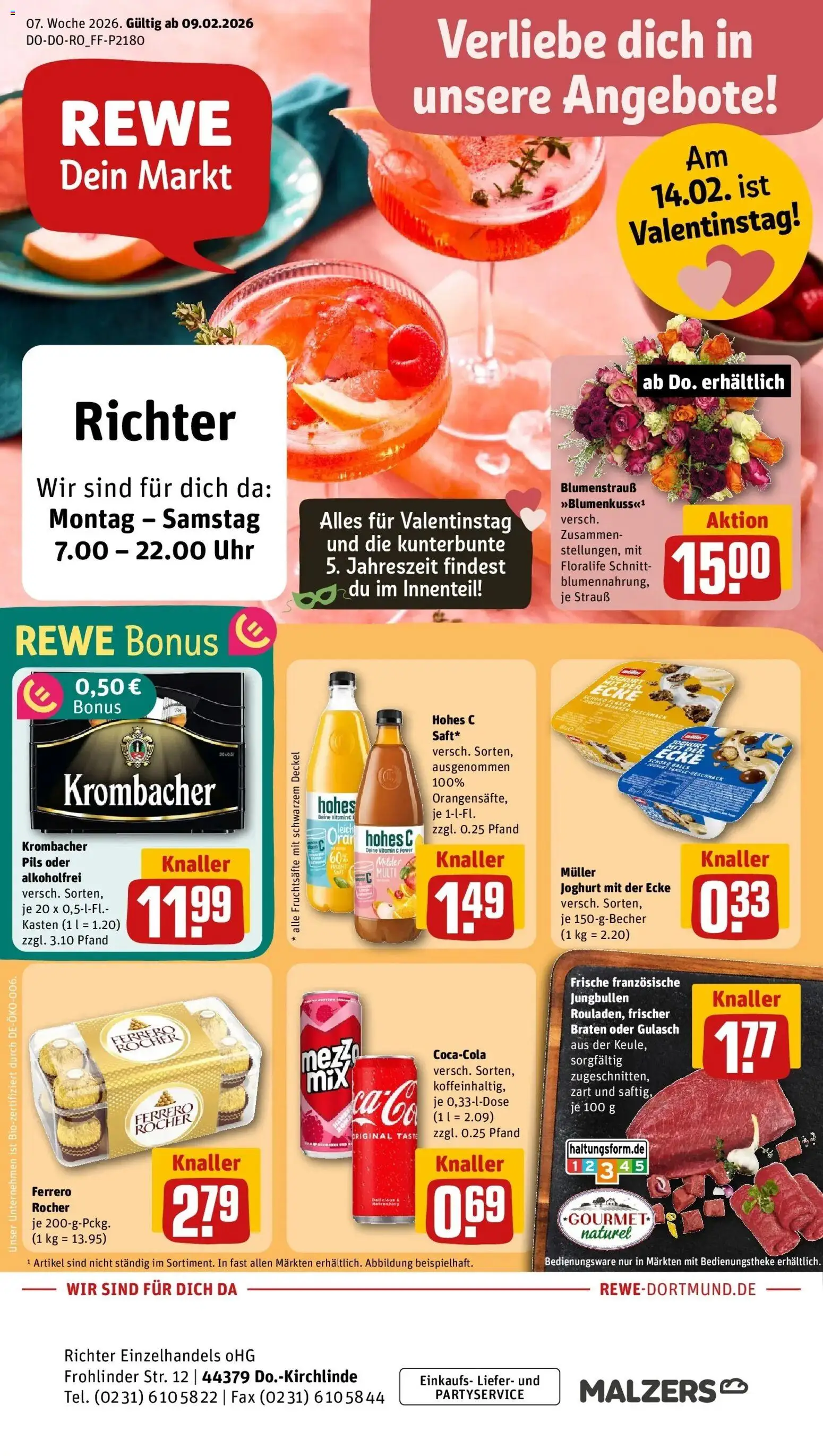 Vorschau von dem Prospekt des Geschäftes Rewe, gültig ab dem 09.02.2026
