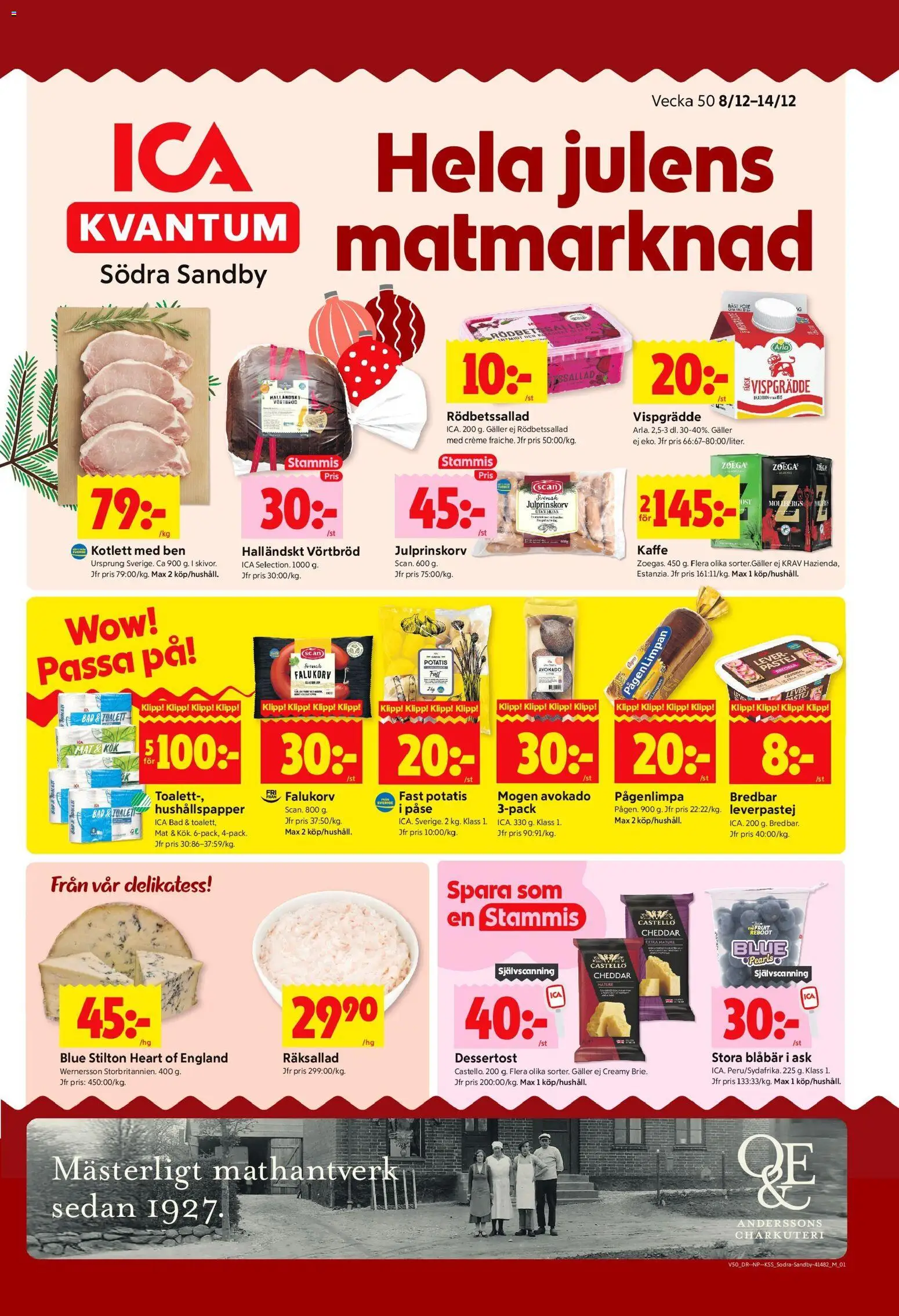 Förhandsgranska reklamblad Södra Sandby från butik ICA Kvantum gäller från 08/12/2025