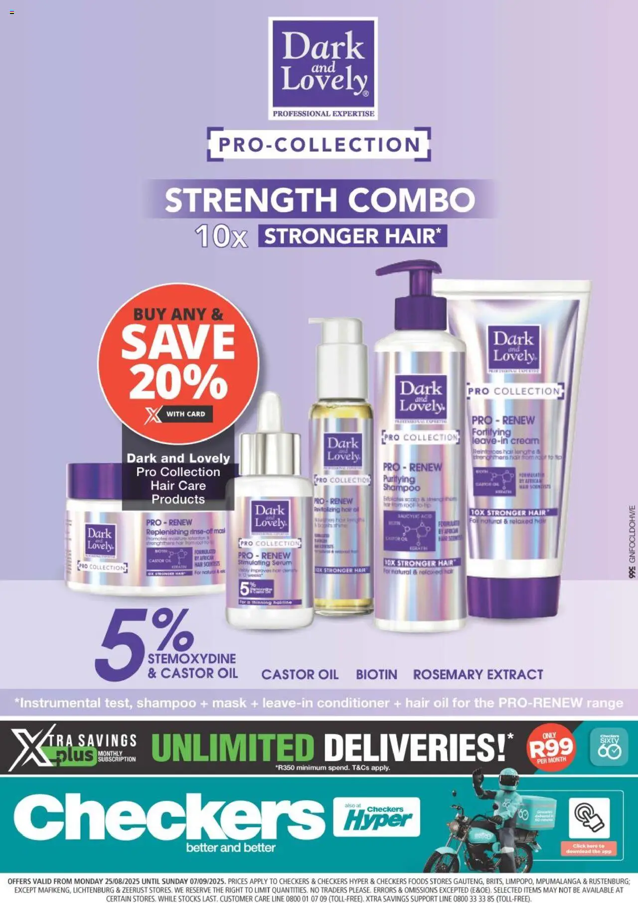 Checkers Gauteng - Dark and Lovely Promotion 25/08 - 07/09/2025 >> Catalogue