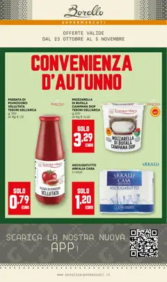 Anteprima dell'opuscolo Attuale volantino dal negozio Borello Supermercati valido da 23/10/2025