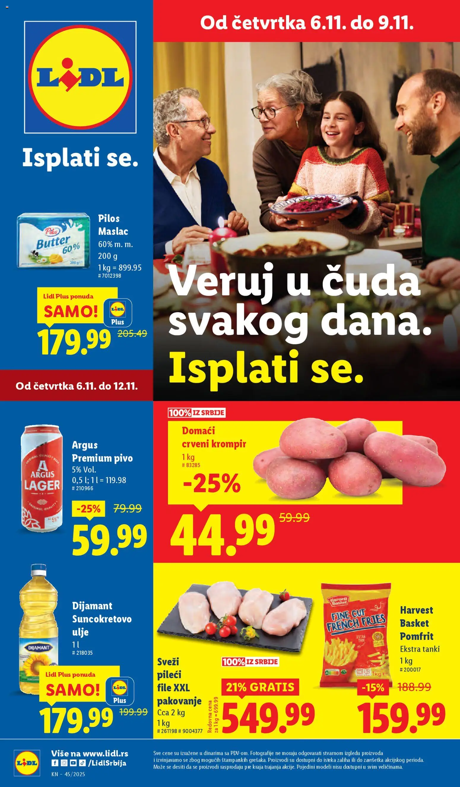 Pregled Lidl kataloga - važi od 06.11.2025