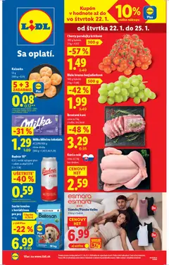 Náhľad Lidl letáku platného od 22.01.2026