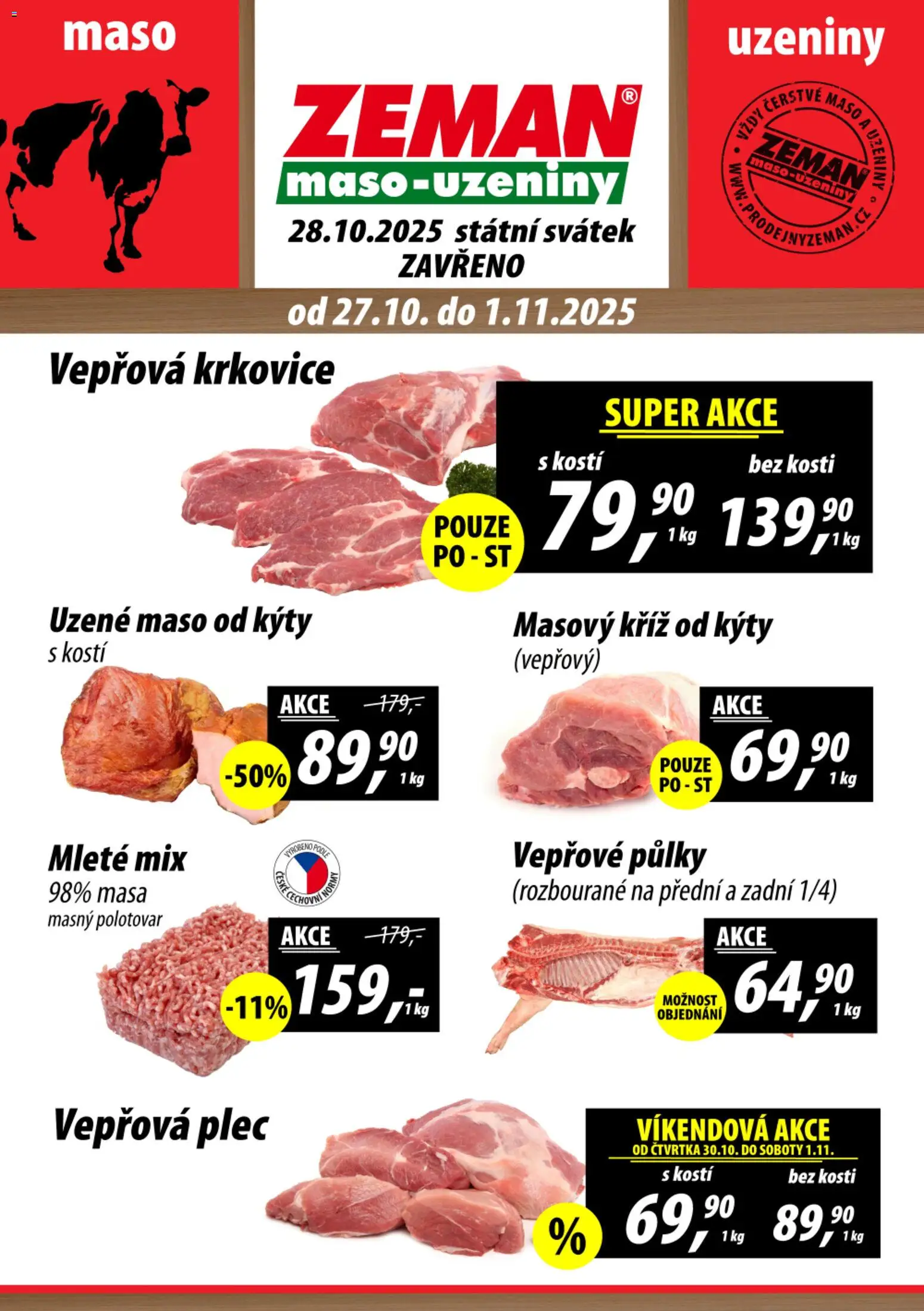  Prodejny Zeman Leták (27.10.2025 - 01.11.2025)