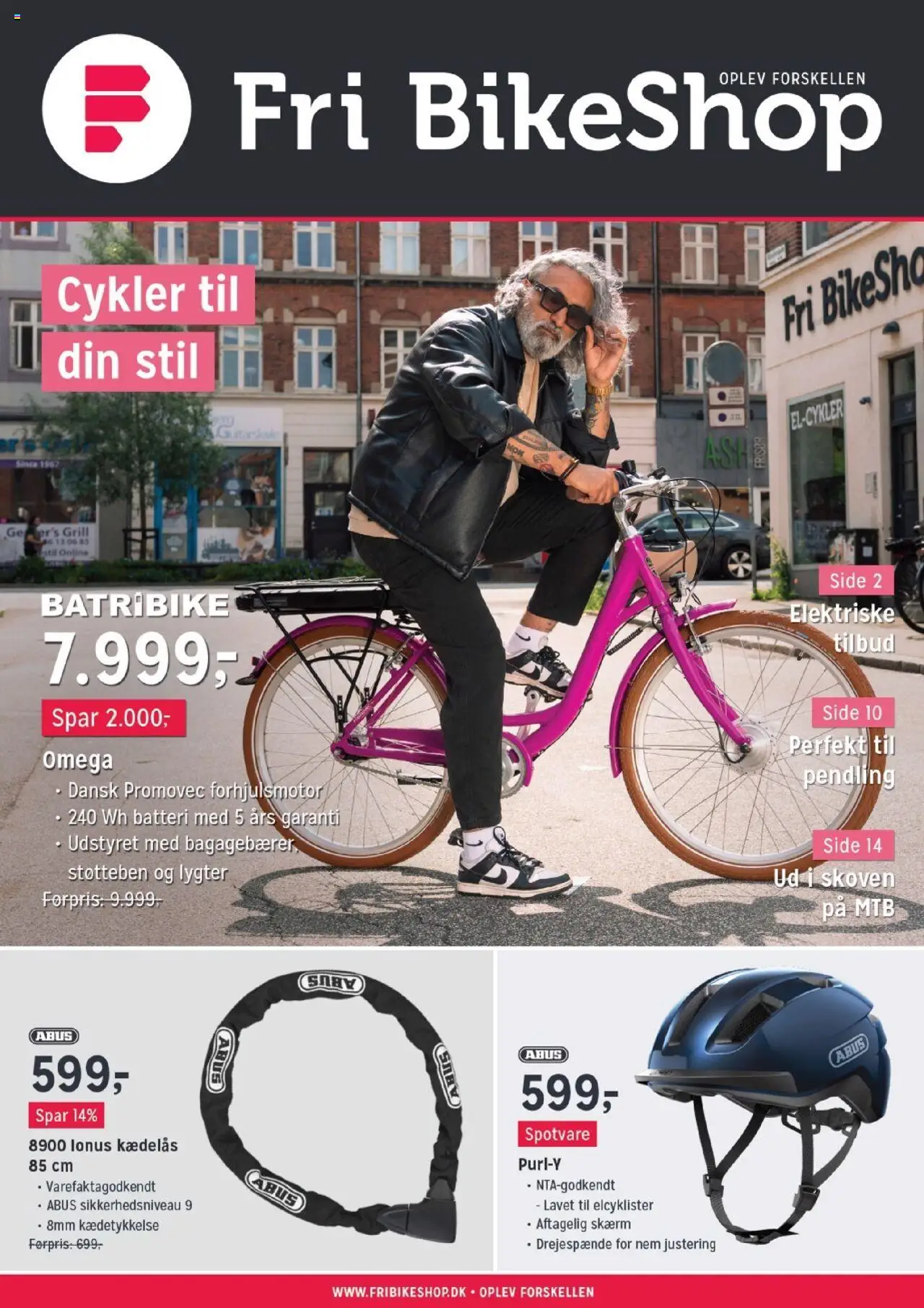 Fri BikeShop tilbudsavis gyldig fra 28/08/2025 - side 1 - Grill, Batteri, Skærm