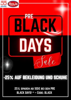 Vorschau der Angebote: Hervis Black Friday gültig ab 22.11.2025