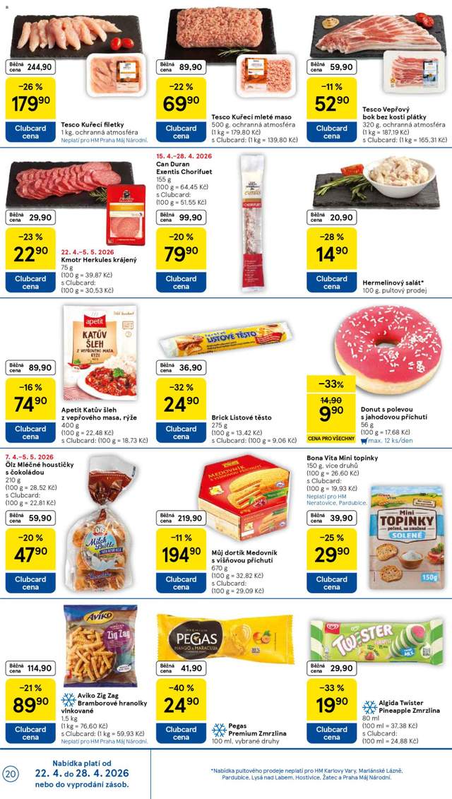 Nový Tesco leták od 22.04.