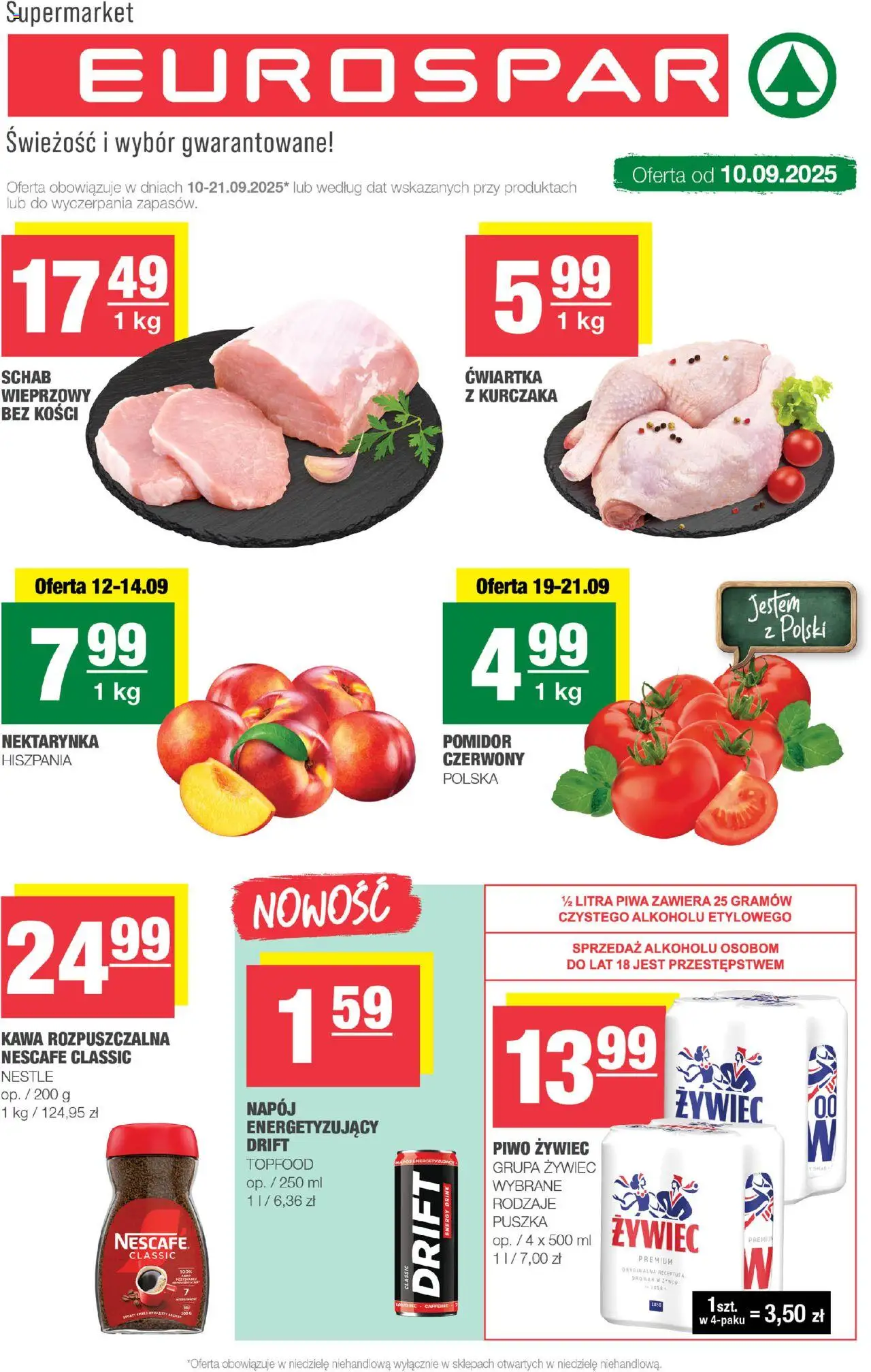 Spar Eurospar od 10.09.2025 - Nowa Gazetka - Numer strony 1