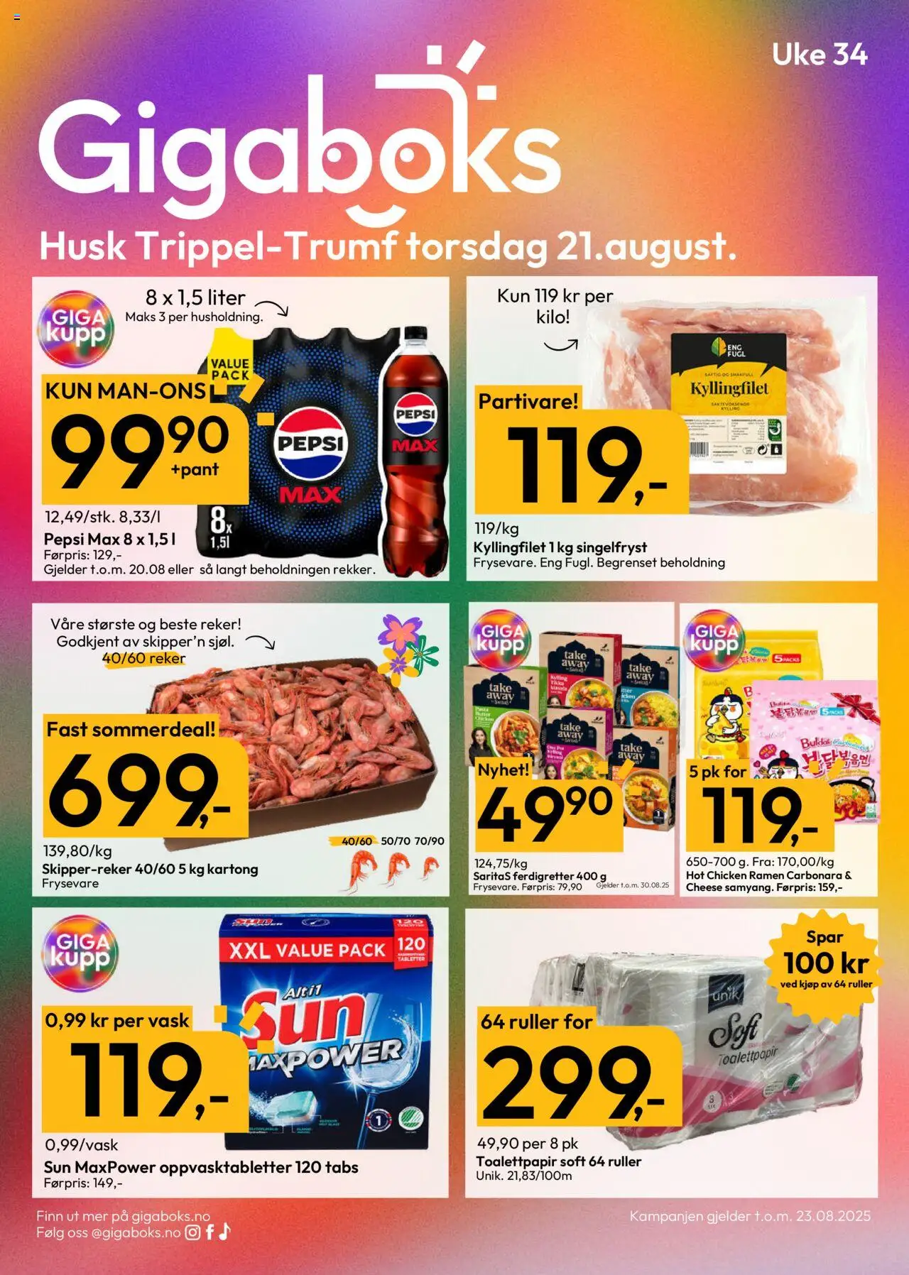 Kundeavis Gigaboks gyldig fra 18/08/2025 - Sidenummer 1