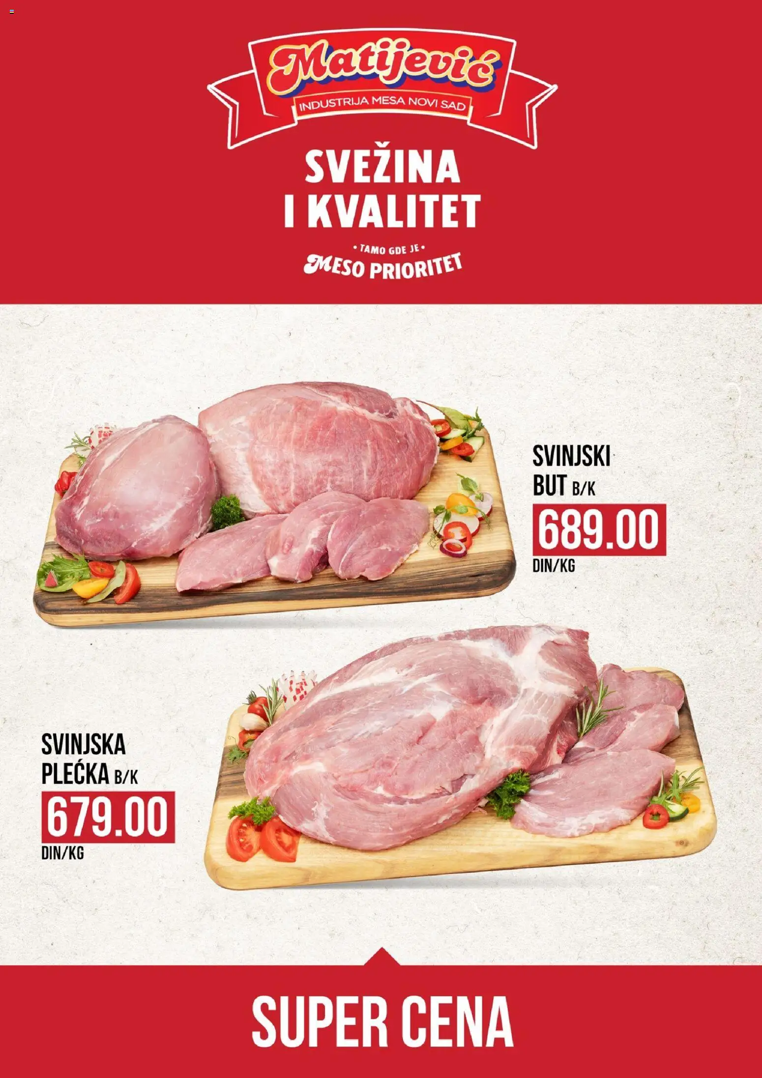 Pregled Matijevic kataloga - važi od 14.11.2025