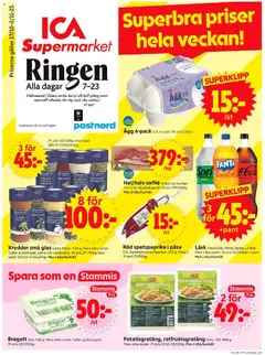 Förhandsgranska reklamblad Stockholm från butik ICA Supermarket gäller från 27/10/2025