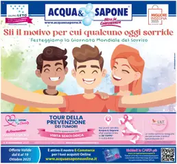 Anteprima dell'opuscolo Volantino Sorriso dal negozio Acqua e Sapone valido da 06/10/2025