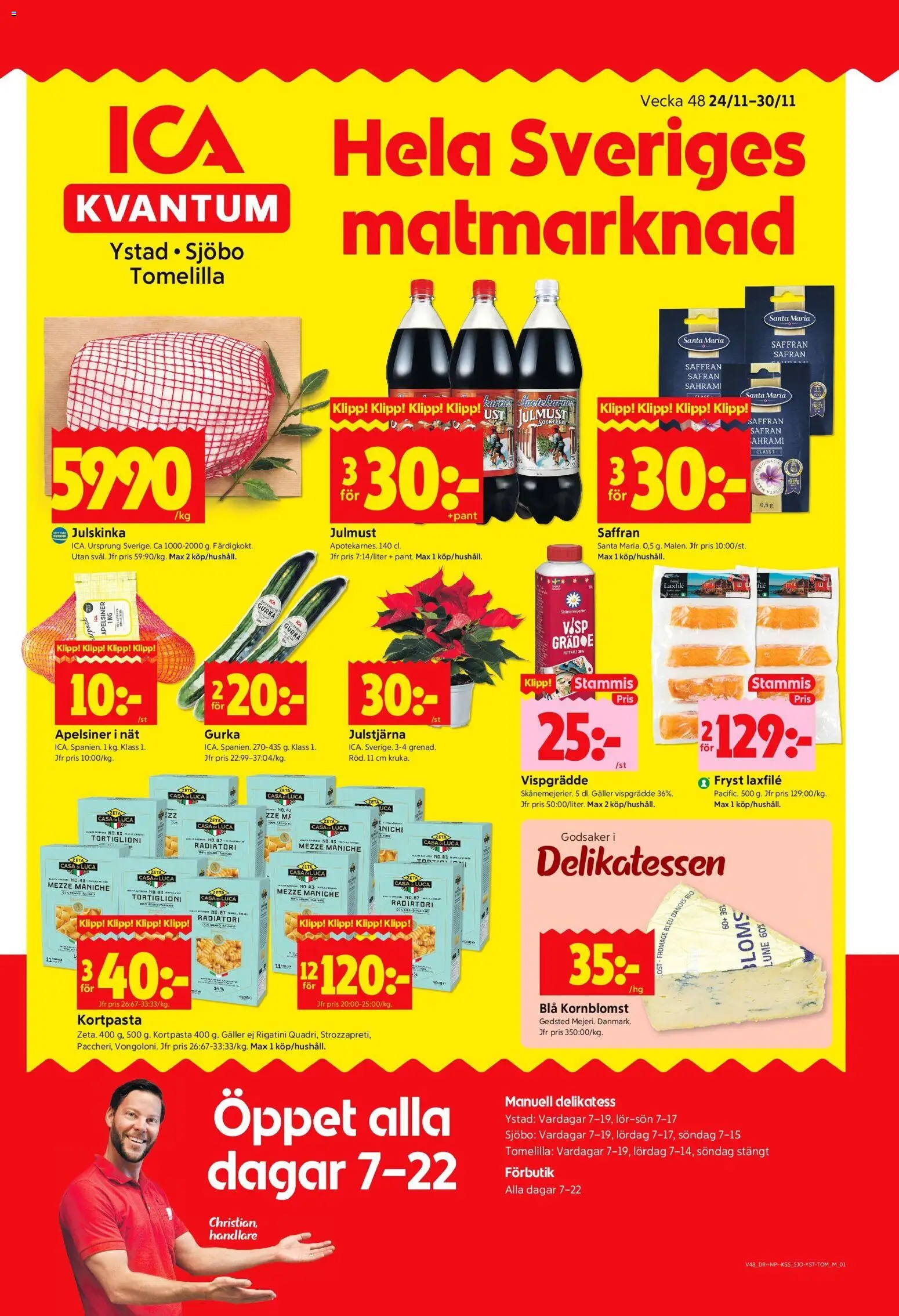 Förhandsgranska reklamblad Sjöbo från butik ICA Kvantum gäller från 24/11/2025