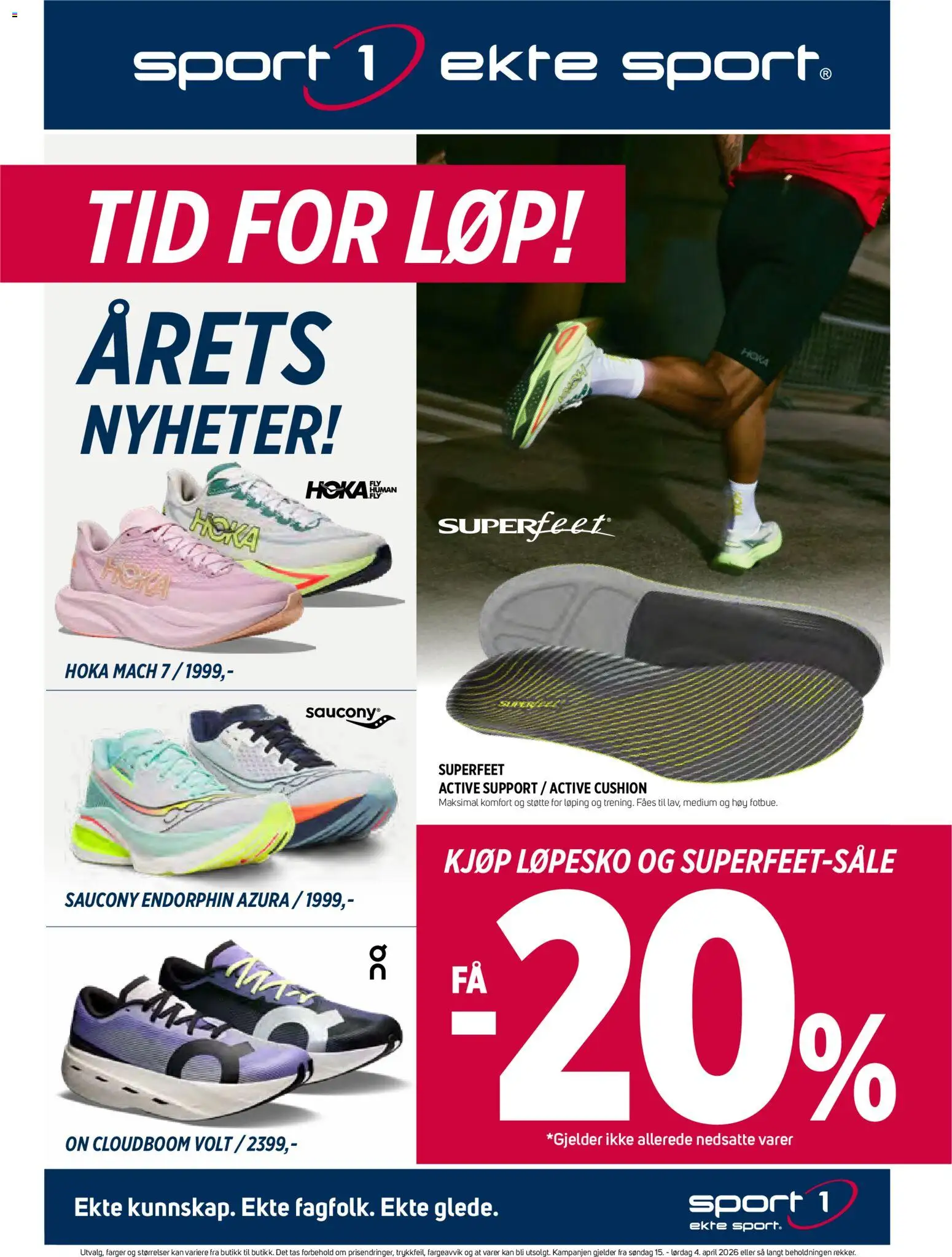 Forhåndsvis Sport 1 kundeavis fra butikk Sport 1 gyldig fra 15/03/2026 - 1