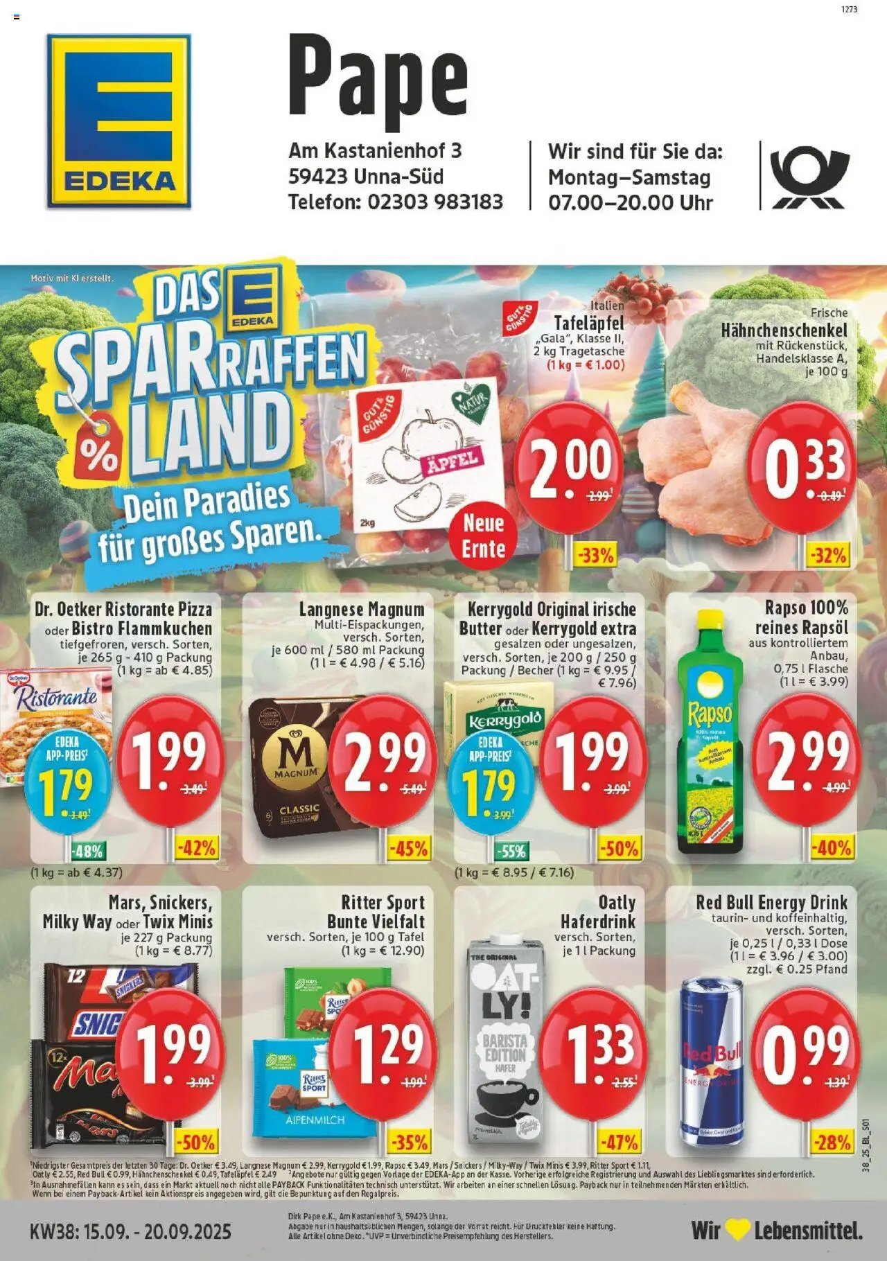 EDEKA Prospekt ab 14.09.2025 - Prospekt Unna Online