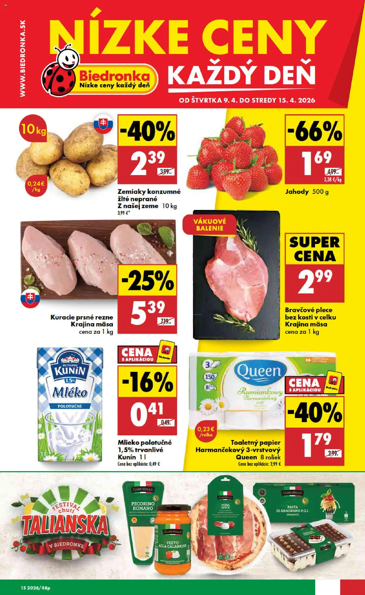 Náhľad Biedronka letáku platného od 09.04.2026