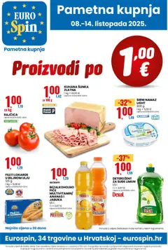 Pregled letka Katalog trgovine Eurospin vrijedi od 08.10.2025