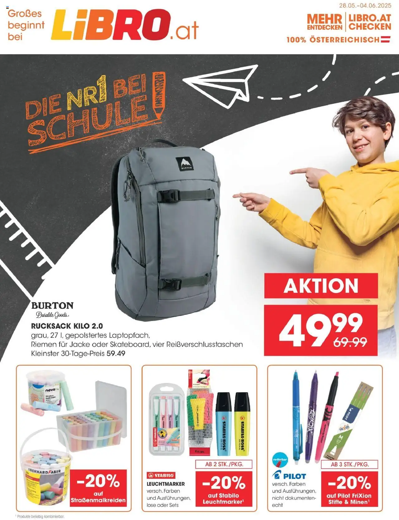  Libro Flugblatt ab (27.05.2025 - 04.06.2025) - Seite 1 - Rucksack, Jacke