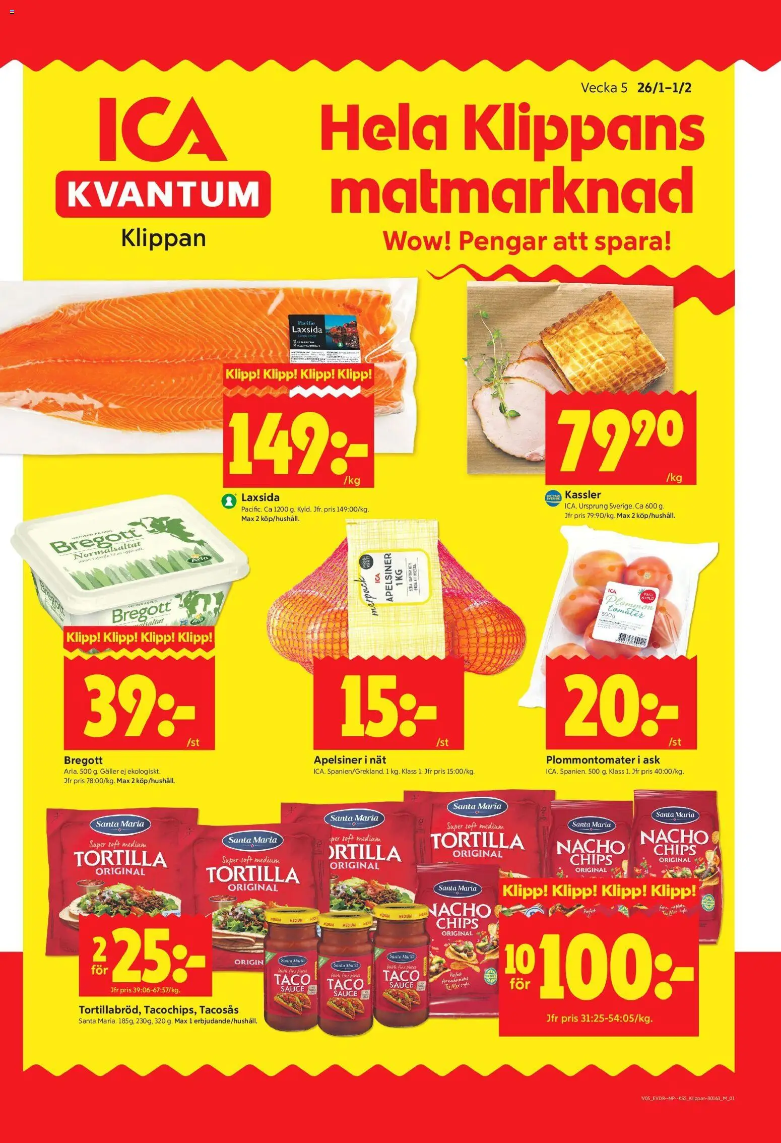 Förhandsgranska reklamblad Klippan från butik ICA Kvantum gäller från 26/01/2026