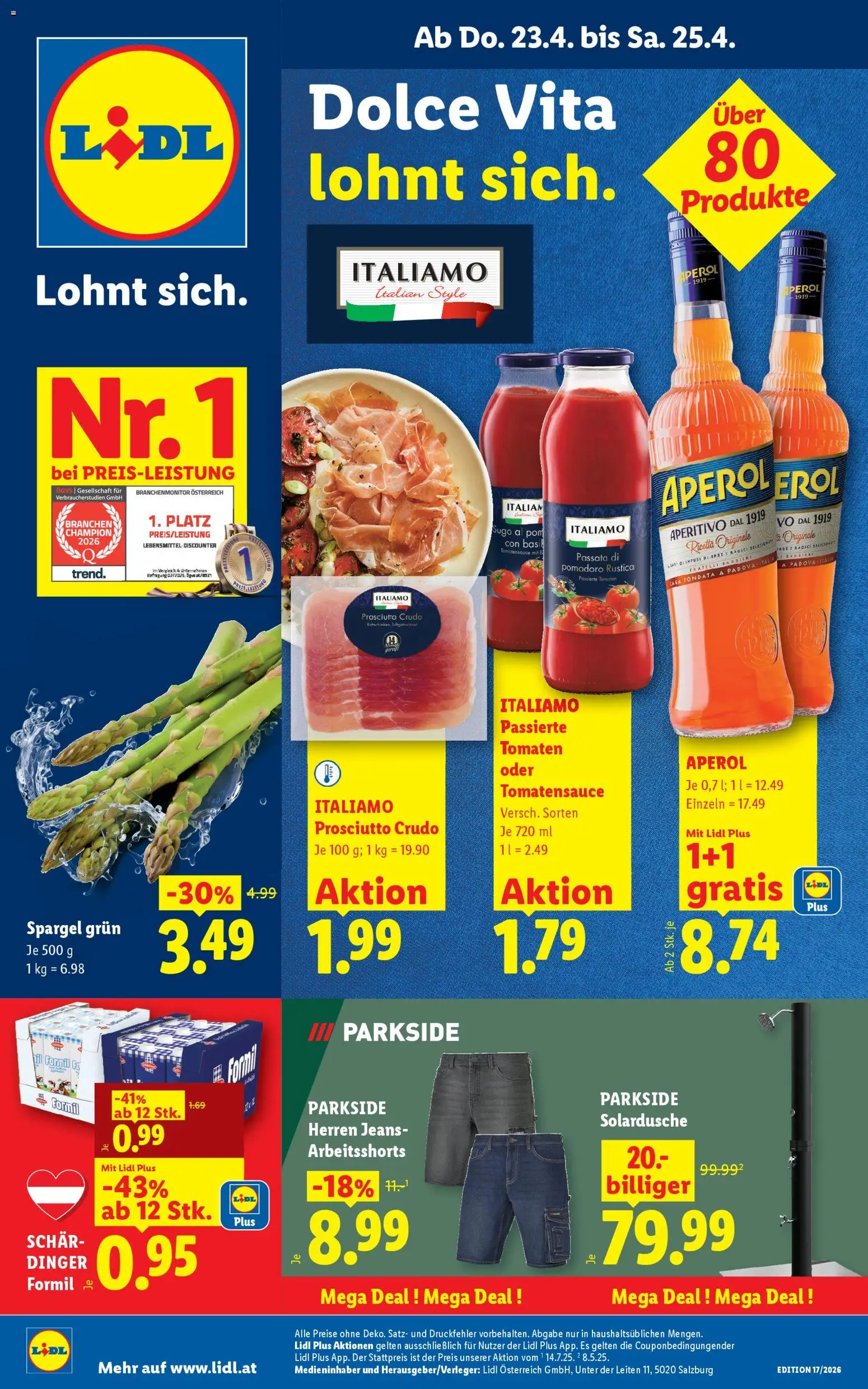 Vorschau der Angebote: Lidl Lidl Flugblatt - Oberpullendorf, Güssing, Oberwart gültig ab 23.04.2026