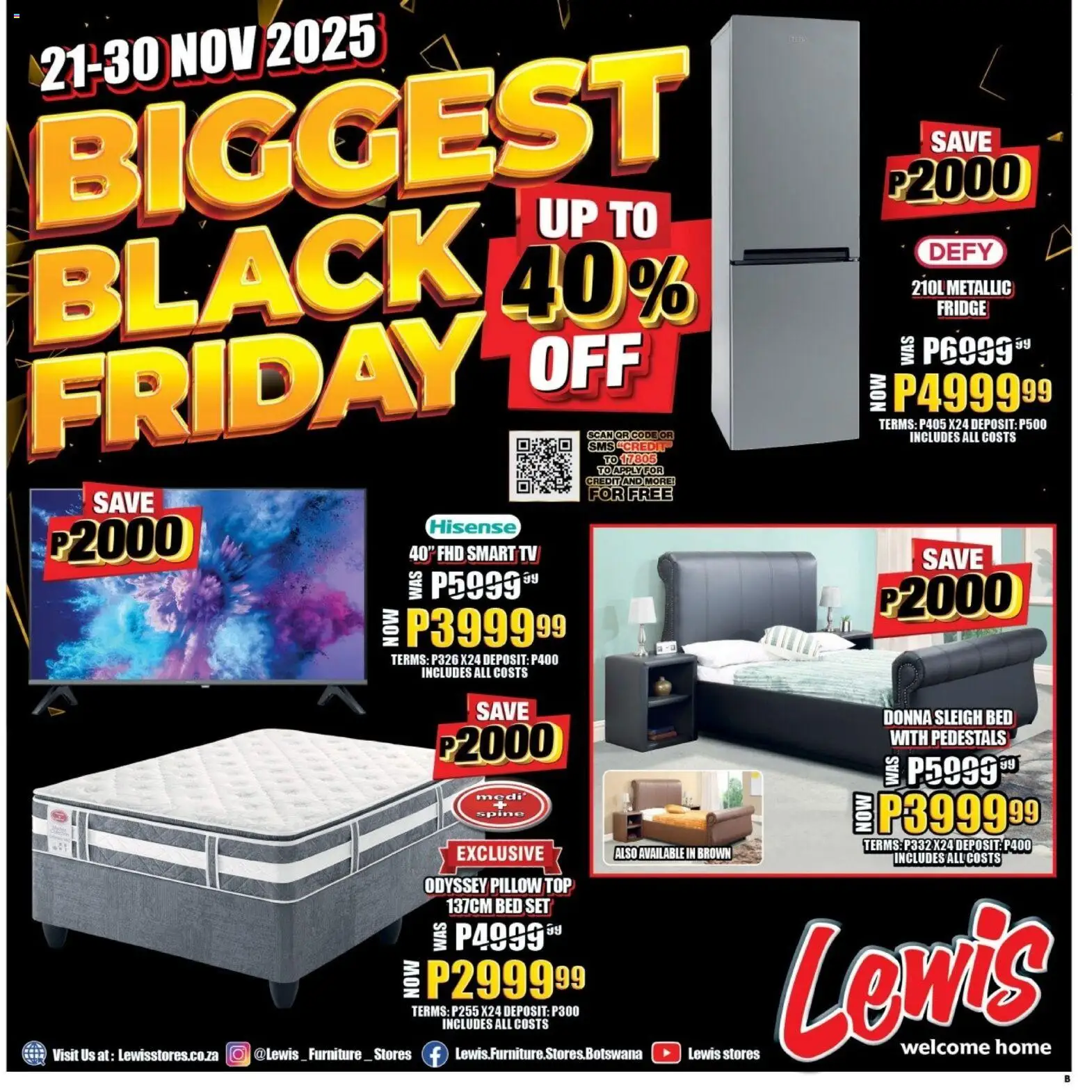 Preview of Lewis Stores flyer valid from 21/11/2025