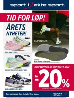 Forhåndsvis Sport 1 kundeavis fra butikk Sport 1 gyldig fra 15/03/2026