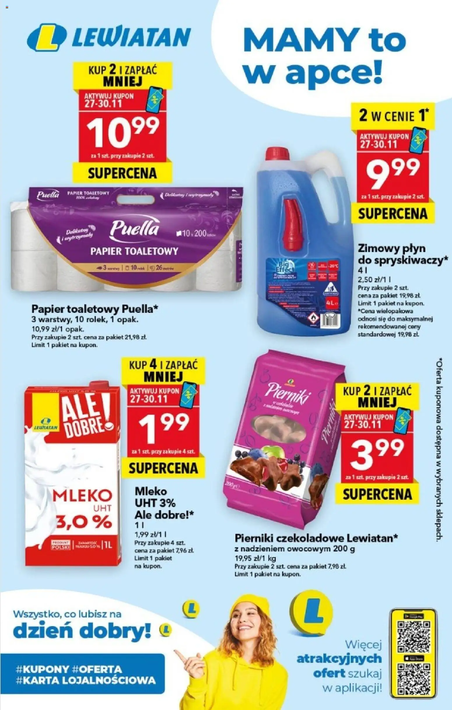 Pogląd gazetki "Z Kuponami w Lewiatanie" ze sklepu Lewiatan ważnej od 27.11.2025