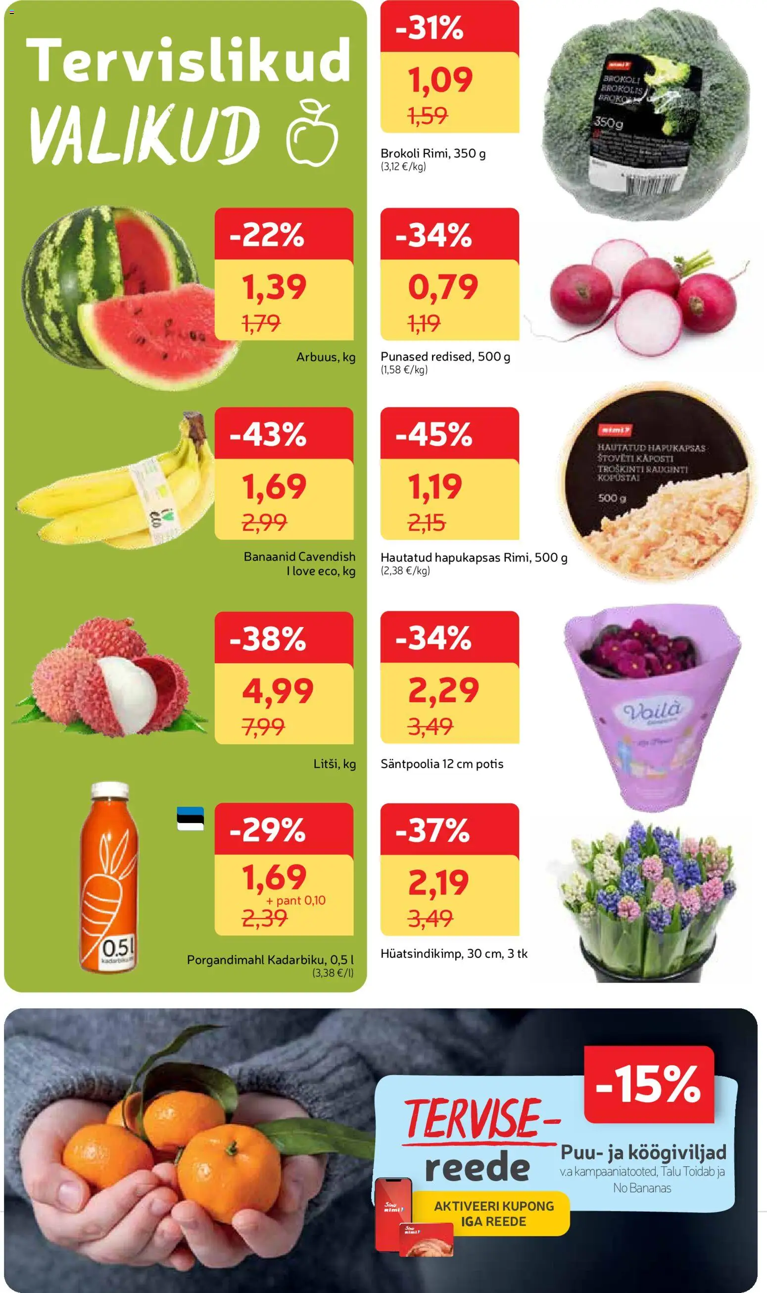 Rimi kliendilehe eelvaade alates 2026.01.06