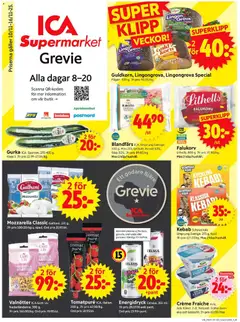 Förhandsgranska reklamblad Grevie från butik ICA Supermarket gäller från 10/11/2025
