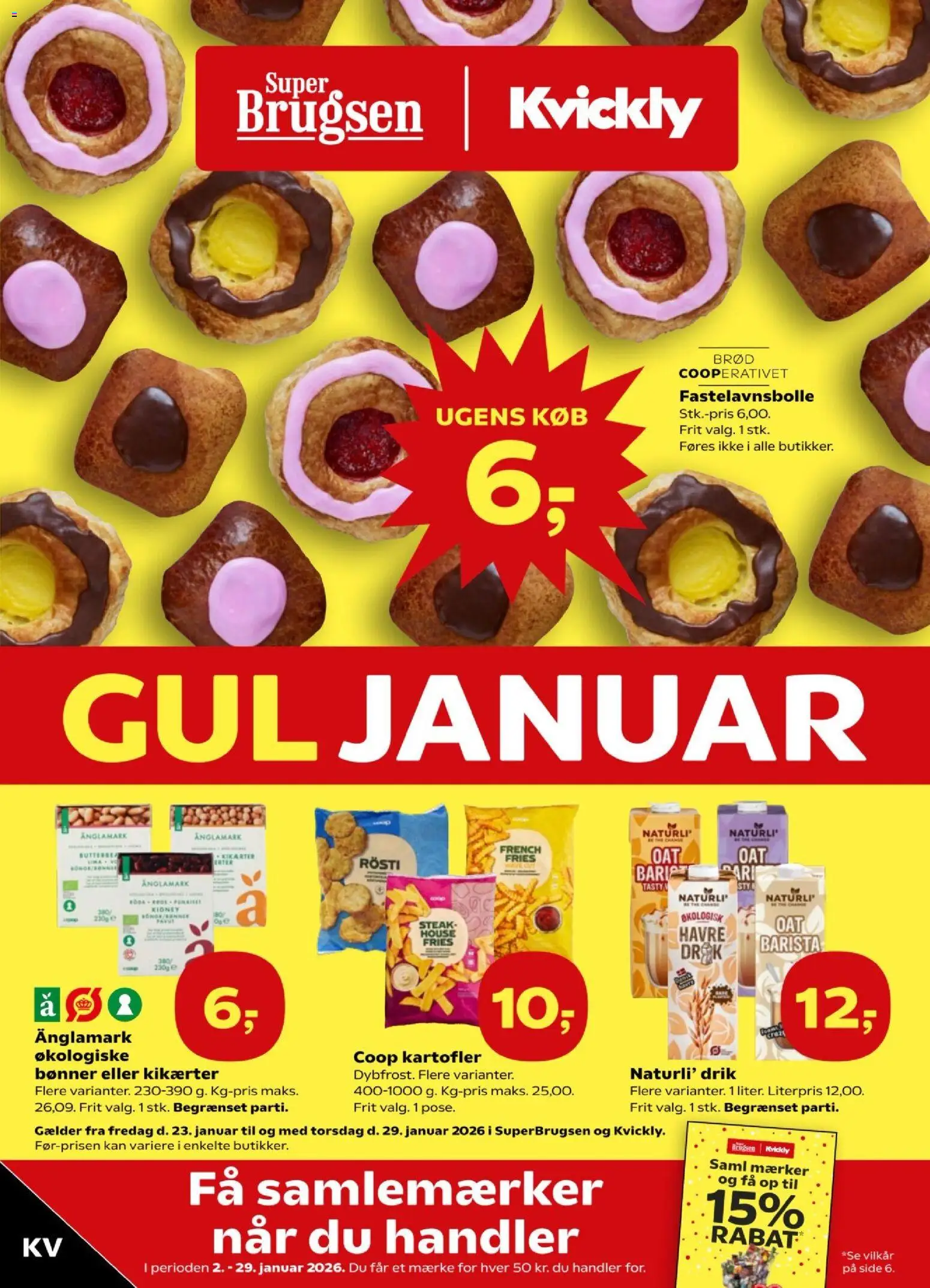 Eksempel på tilbudsavis Tilbudsavis fra butik Kvickly gyldig fra 23/01/2026