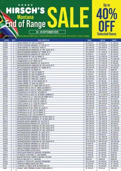 Preview of Hirsch's flyer valid from 24/09/2025