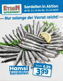 Vorschau der Angebote: ETSAN Hamsi in Aktion gültig ab 21.10.2025